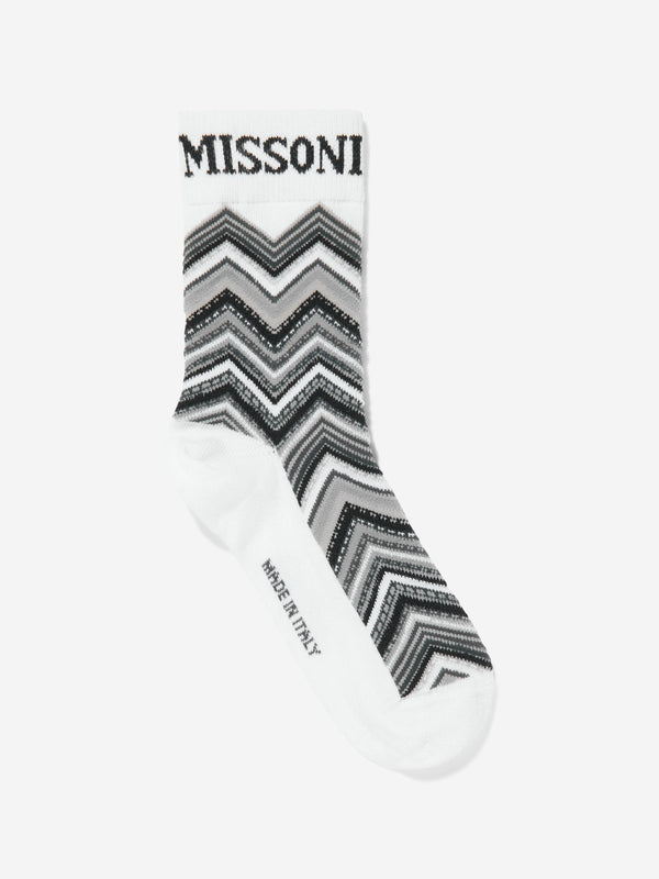 Missoni Kids Zigzag Socks in Black