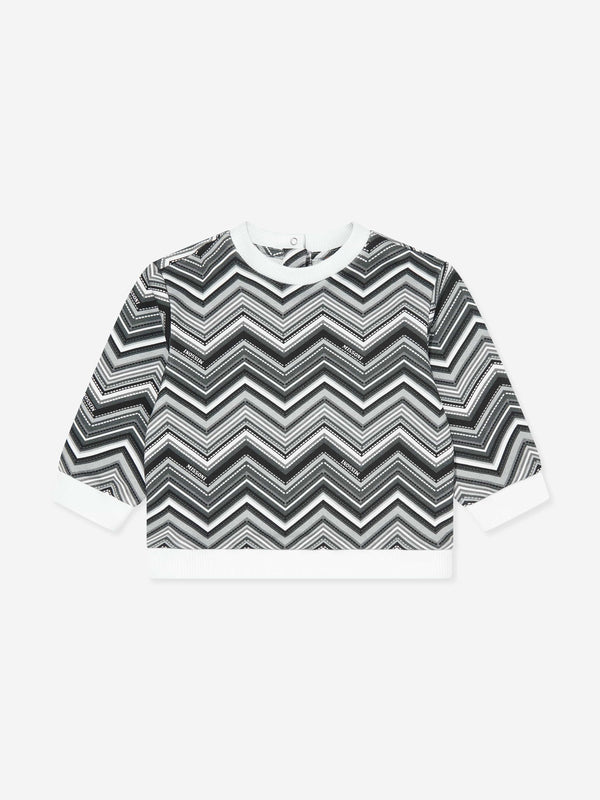 Missoni Baby Boys Zigzag Sweatshirt in Black