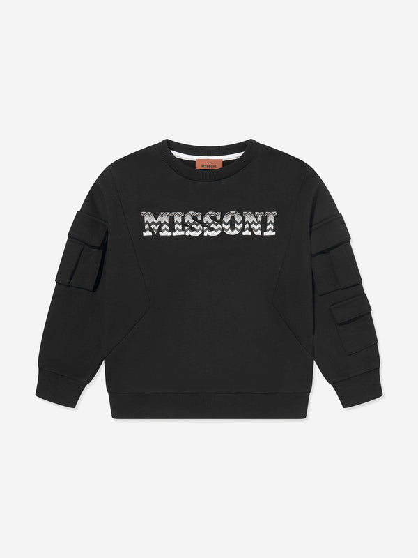 Missoni Boys Logo Sweatshirt in Black