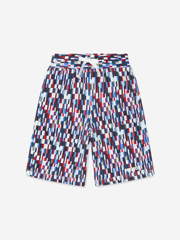 Missoni Boys Pixel Jersey Shorts in Multicolour