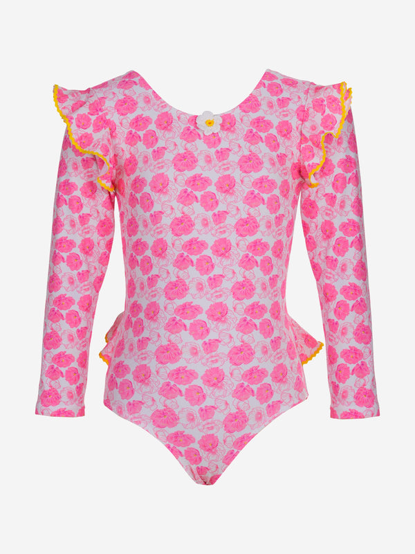 Girls Prune Swimsuit in Pink