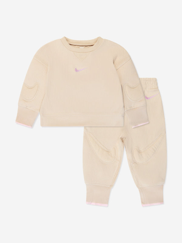 Nike Baby Readyset Tracksuit in Beige