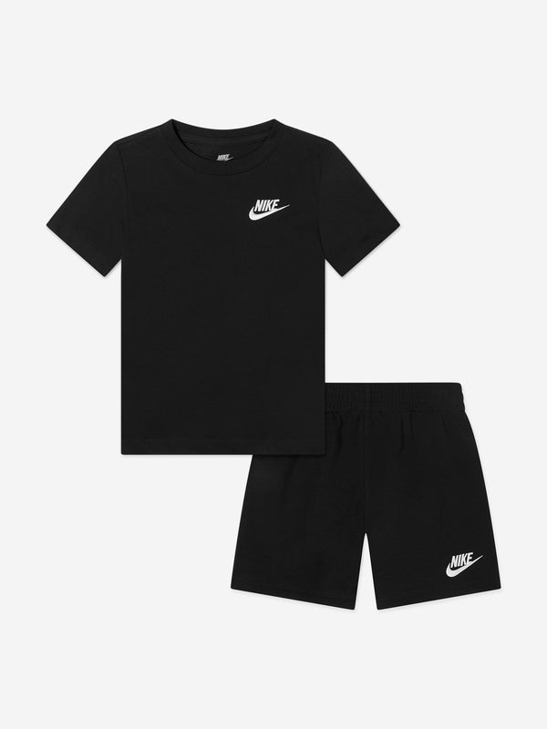 Nike Kids Club LBR Knit Short Set in Black