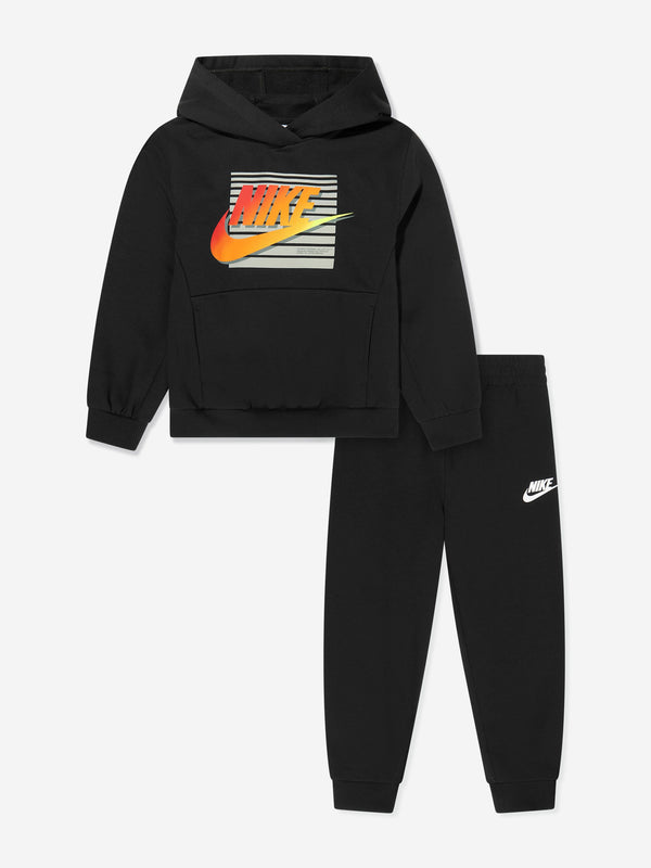 Nike Boys NSW Gradient Futura Tracksuit in Black