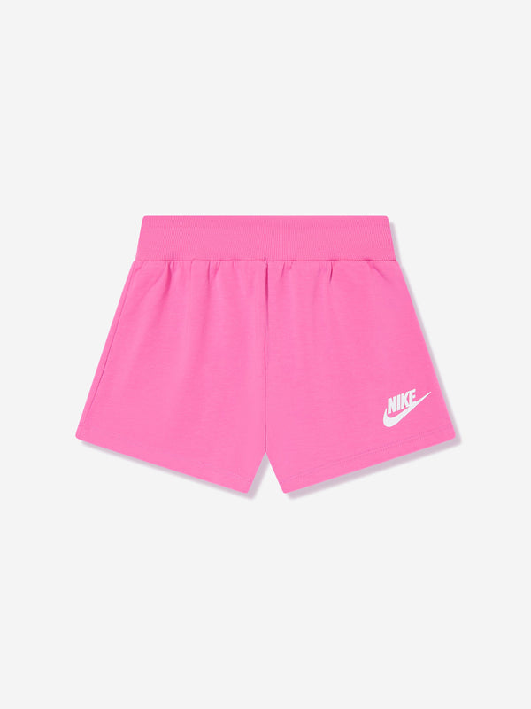 Nike Girls Jersey Shorts in Pink