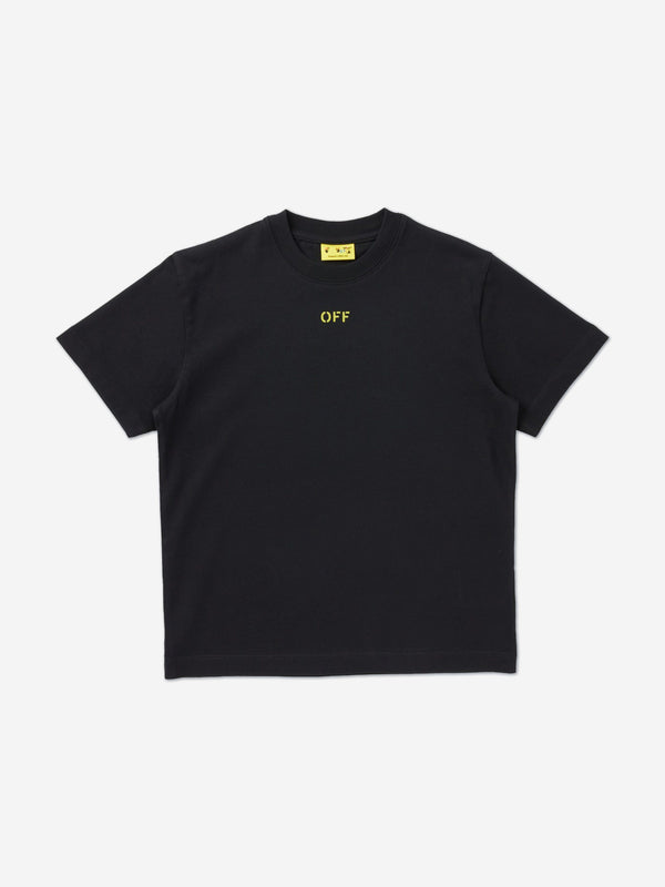 Off-White Boys Arrow Stitched T-Shirt in Black