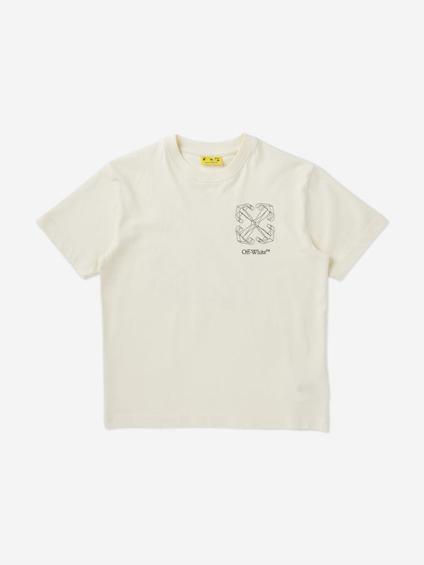 Off-White Kids Arrow 3D T-Shirt in White