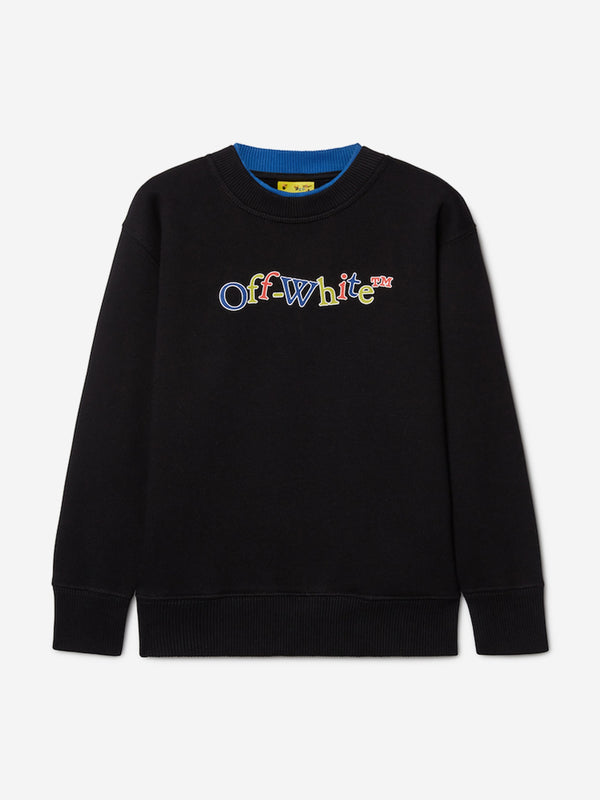 Boys Bookish Crazy Sweatshirt in Black