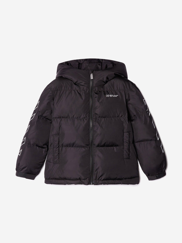 Off-White Kids Bookish Puffer Jacket in Black