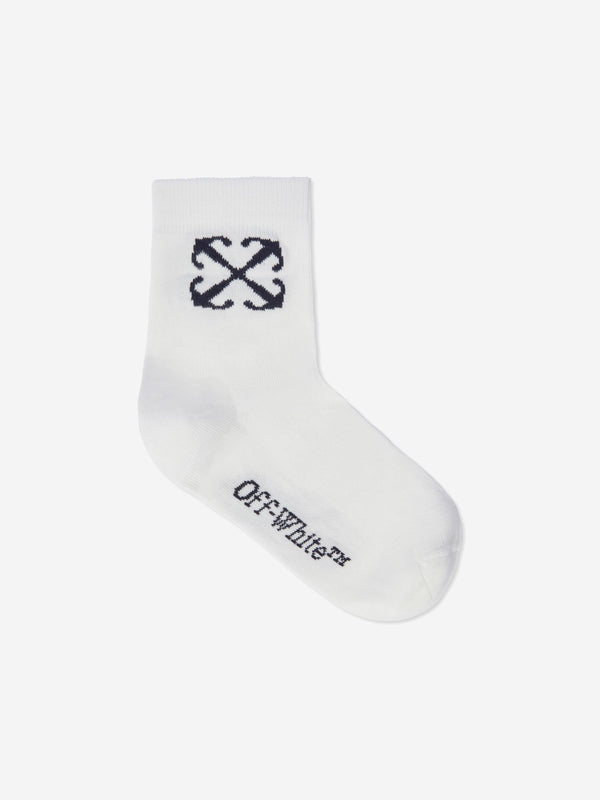 Off-White Kids Arrow Mid High Socks in White