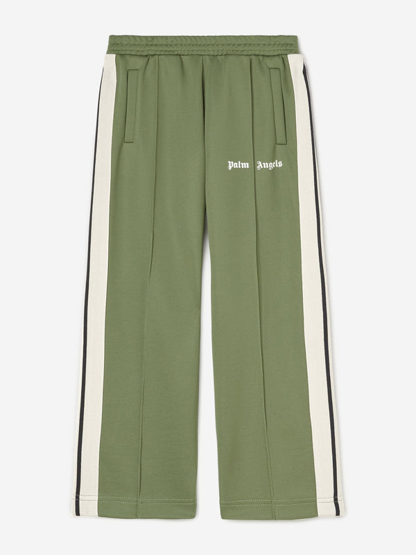 Palm Angels Boys Track Pants in Green