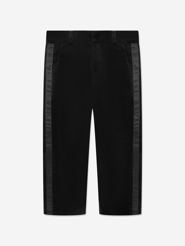 Patachou Boys Cotton Trousers in Black