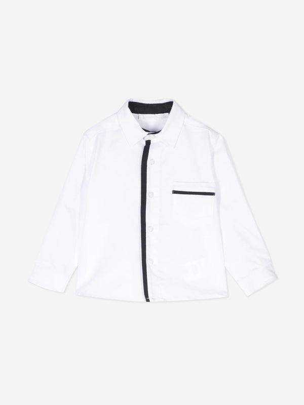 Patachou Baby Boys Cotton Shirt in White