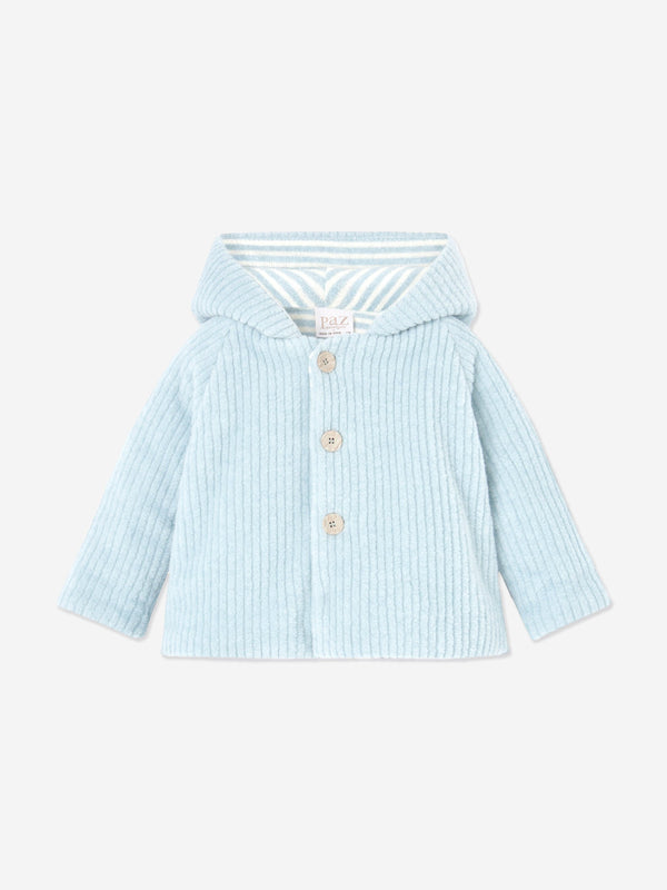 Paz Rodriguez Baby Boys Bunny Ears Coat in Blue