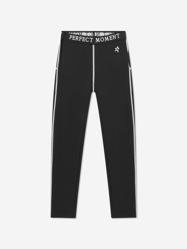 Perfect Moment Kids Thermal Base Layer Leggings in Black