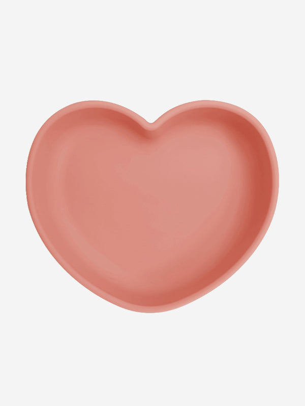 Bloom Bambini Silicone Heart Shaped Suction Plates in Pink