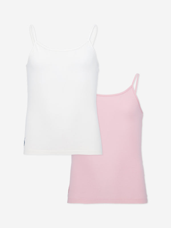 Ralph Lauren Girls 2 Pack Camisole Set in Pink