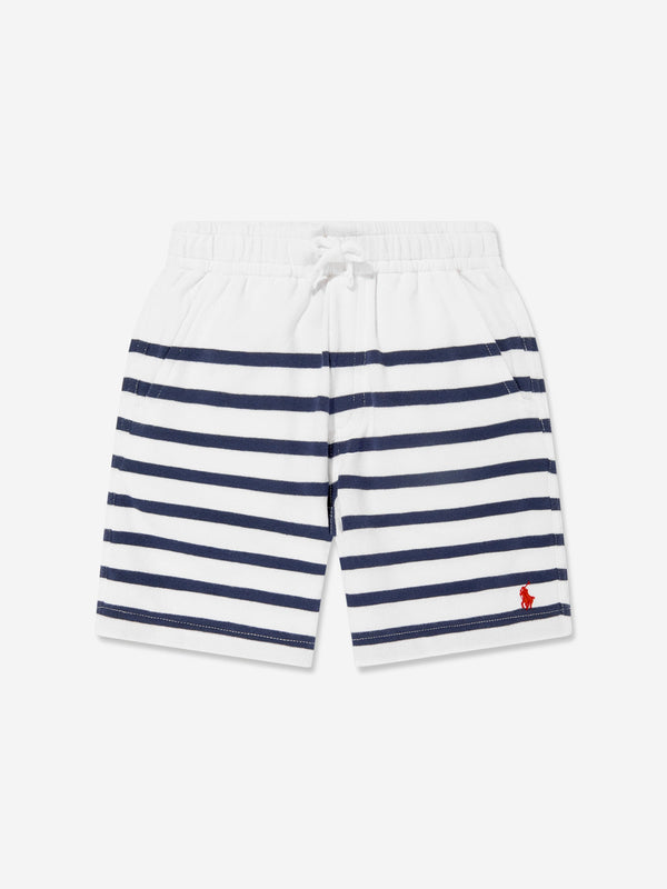 Ralph Lauren Boys Striped Shorts in White