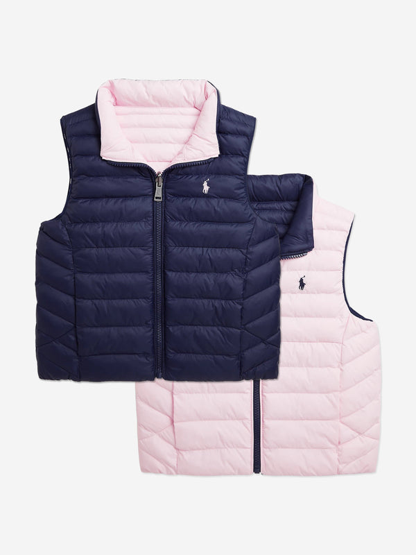 Ralph Lauren Boys Reversible Gilet in Navy