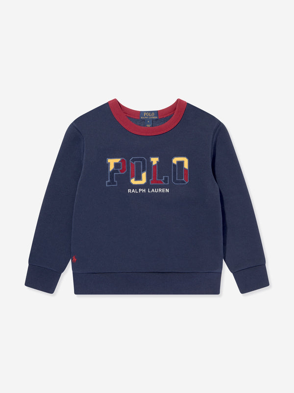 Ralph Lauren Boys Polo Sweatshirt in Navy