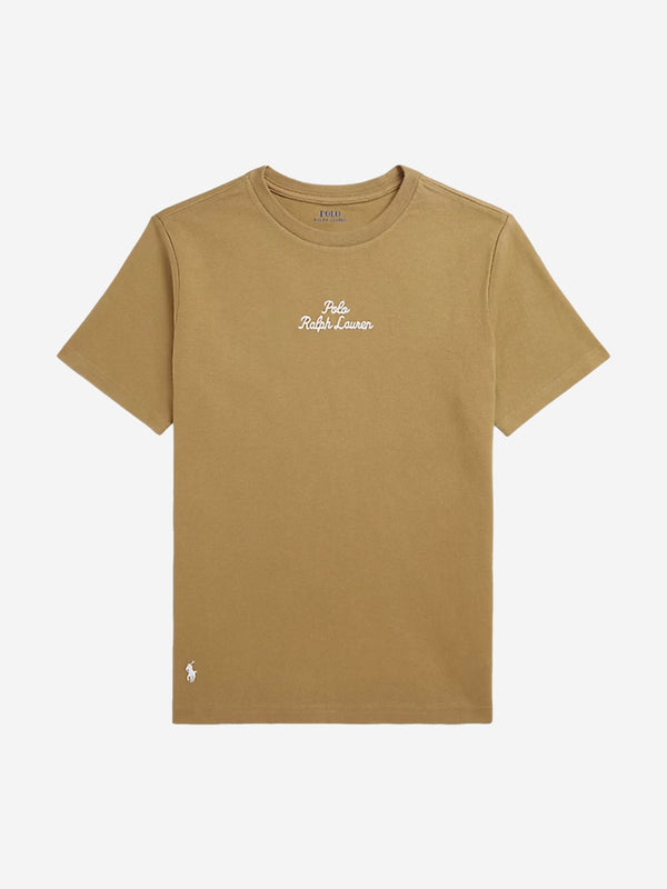 Boys Logo T-Shirt in Brown