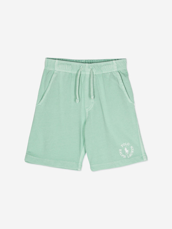 Ralph Lauren Boys Polo Logo Shorts in Green