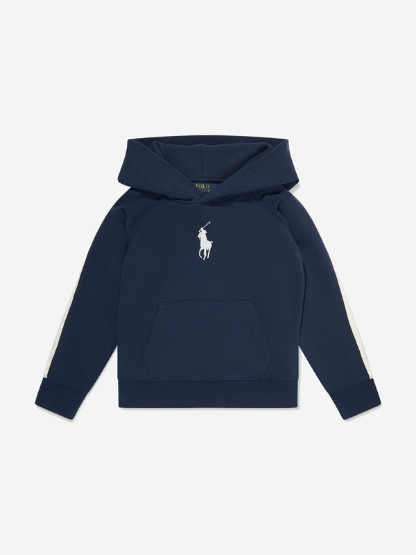 Girls Big Pony Hoodie in Navy