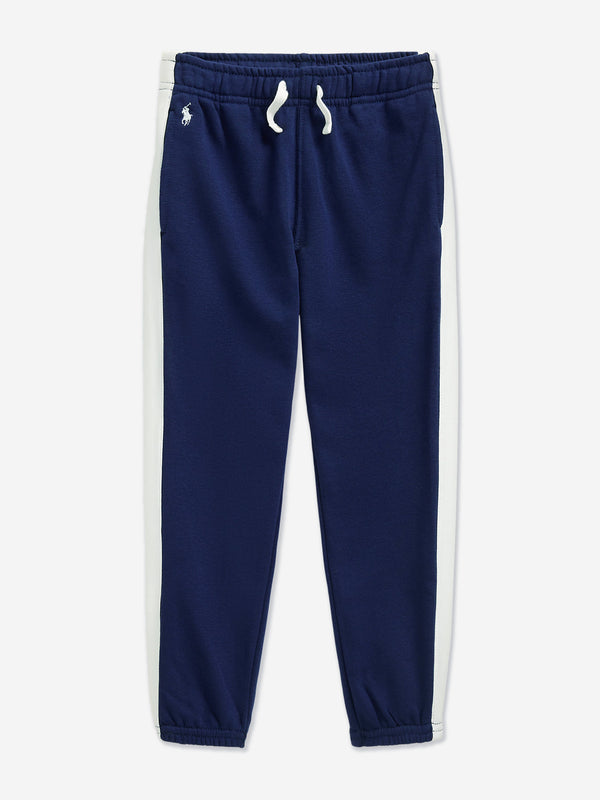 Girls Side Stripe Joggers in Navy