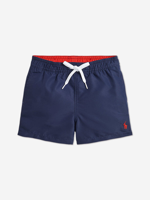 Boys Logo Swim Shorts in Navy