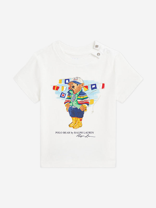 Boys Polo Bear T-Shirt in White