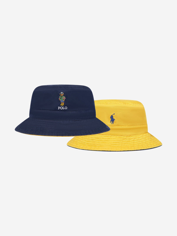 Boys Reversible Bucket Hat in Navy