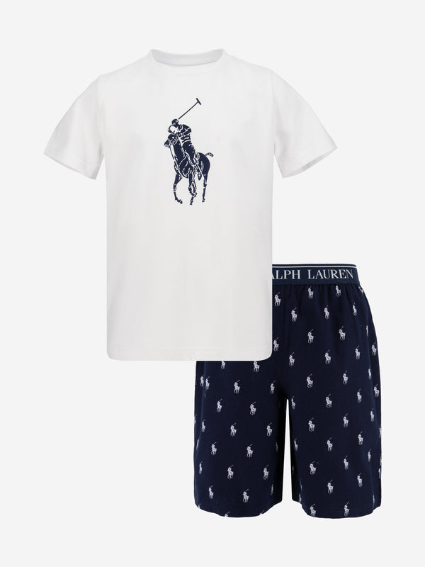 Stylish Navy Short Pyjama Set for Boys by Ralph Lauren