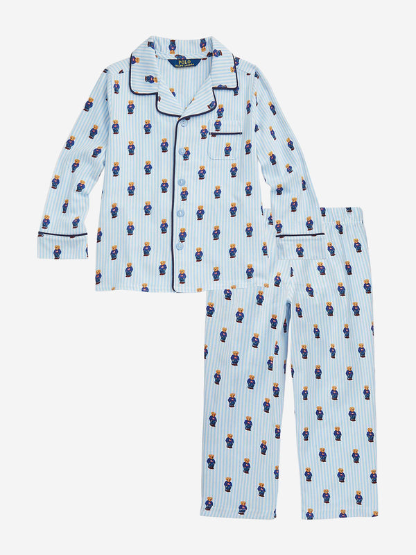 Ralph Lauren Kids Blue Bear Pajama Set for Boys