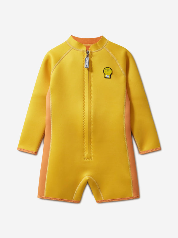 Roarsome Kids Cub The Lion Wet Suit In Yellow