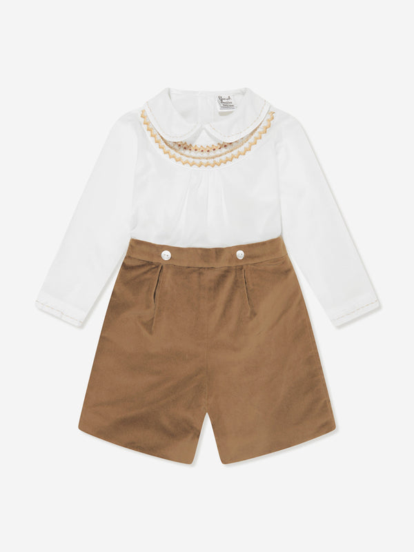 Boys Buster Suit in Brown