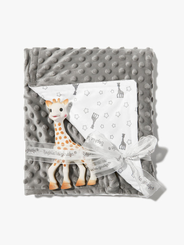 Sophie La Girafe Baby Sophie'doux Blanket Gift Set in Grey