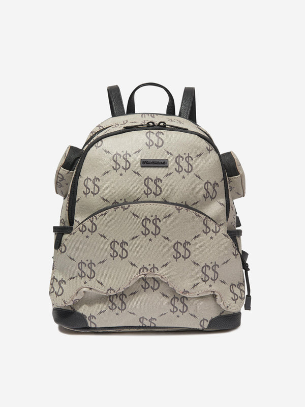 Sprayground Kids Double Money Savage Backpack in Grey (46cm)