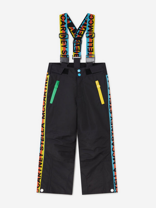 Stella McCartney Kids Logo Ski Trousers in Black