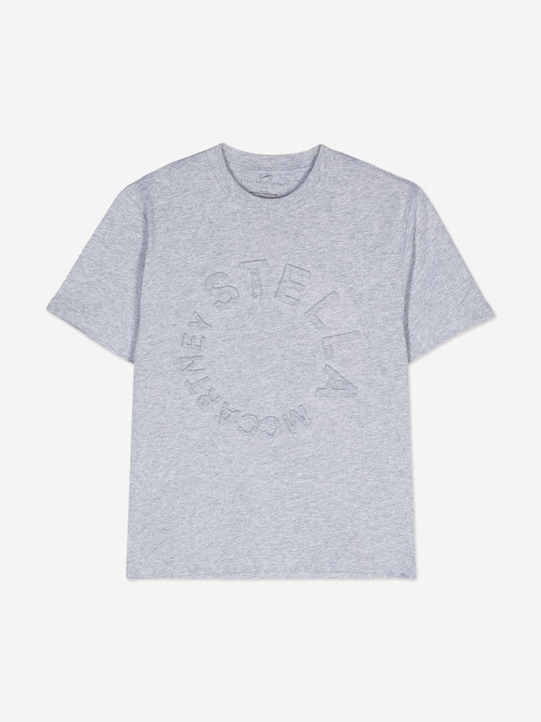 Stella McCartney Boys Circle Logo T-Shirt in Grey