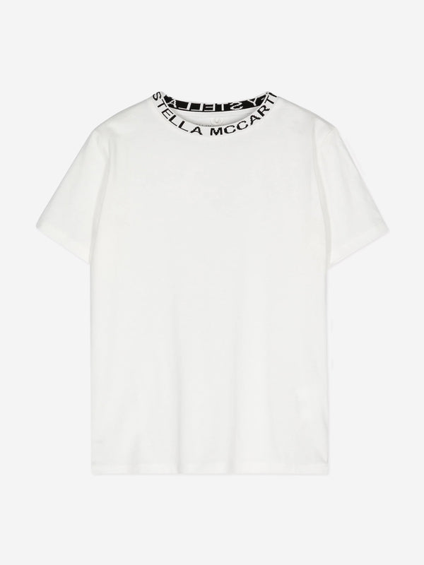 Stella McCartney Boys Logo T-Shirt in Ivory