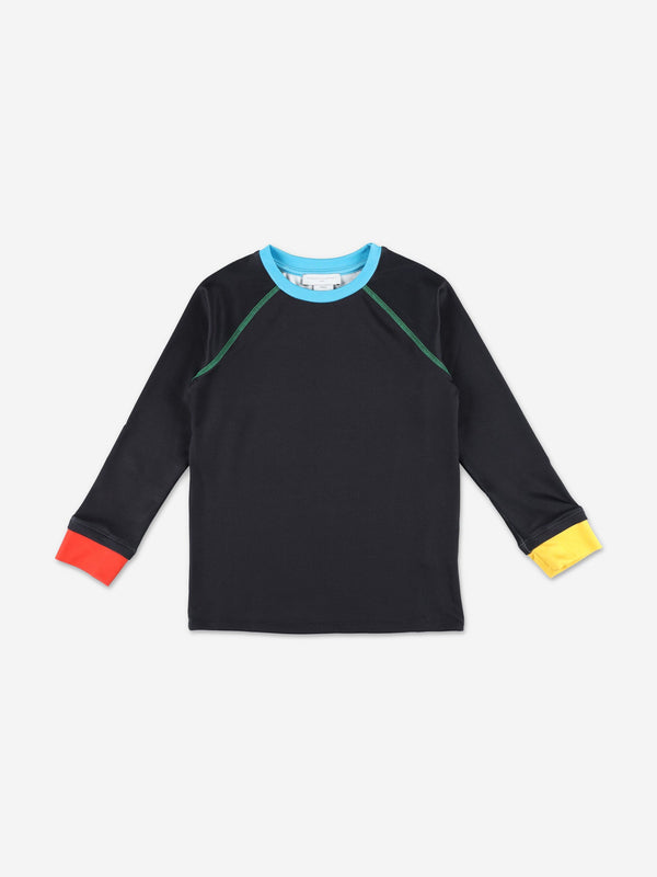 Stella McCartney Kids Thermal Ski Top in Black