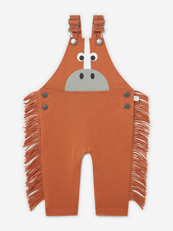 Stella McCartney Baby Horse Dungarees in Brown