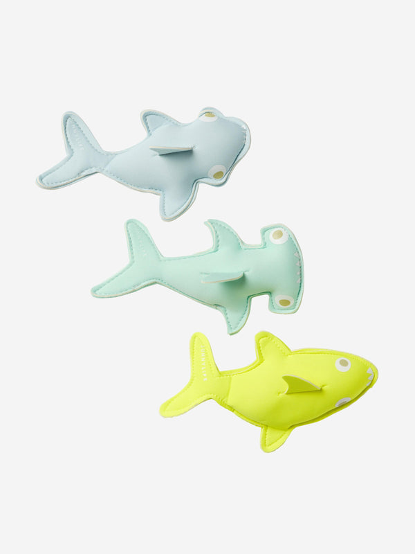 Sunnylife Kids Salty the Shark Set of 3 Dive Buddies in Multicolour (18cm)