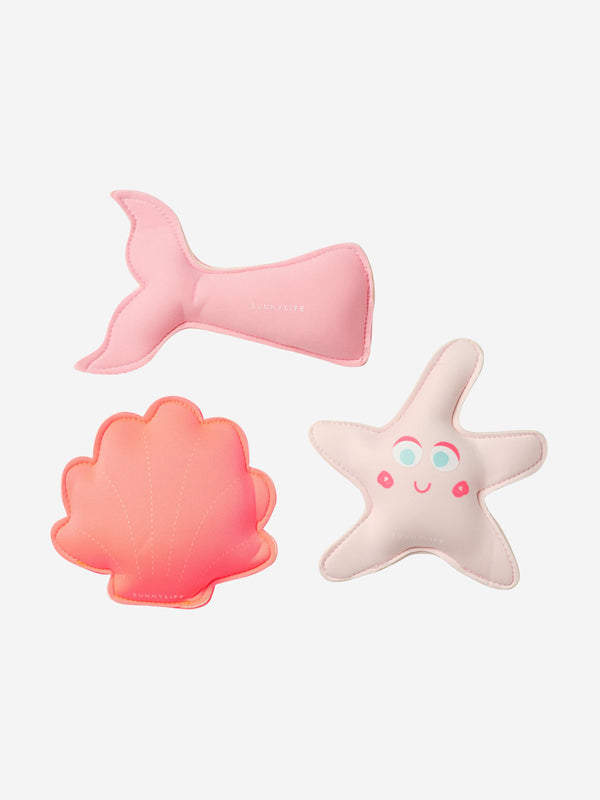 Sunnylife Girls Melody the Mermaid Set of 3 Dive Buddies in Pink (18cm)