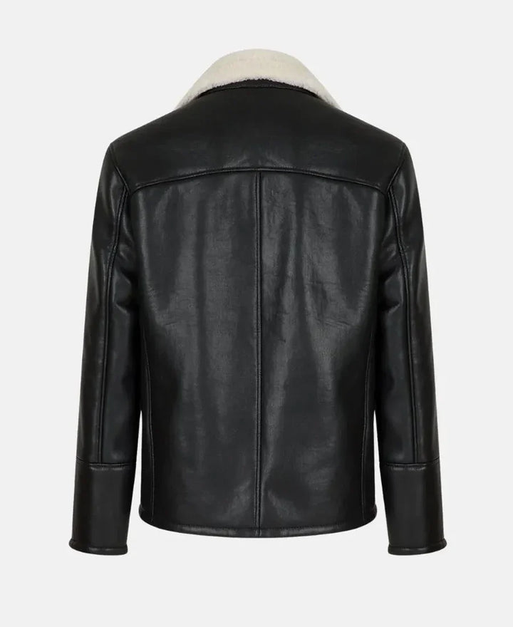 Warm leather jacket for men and women
