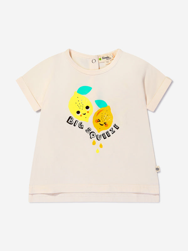 The Bonnie Mob Unisex Organic Cotton Lemon Print T-Shirt