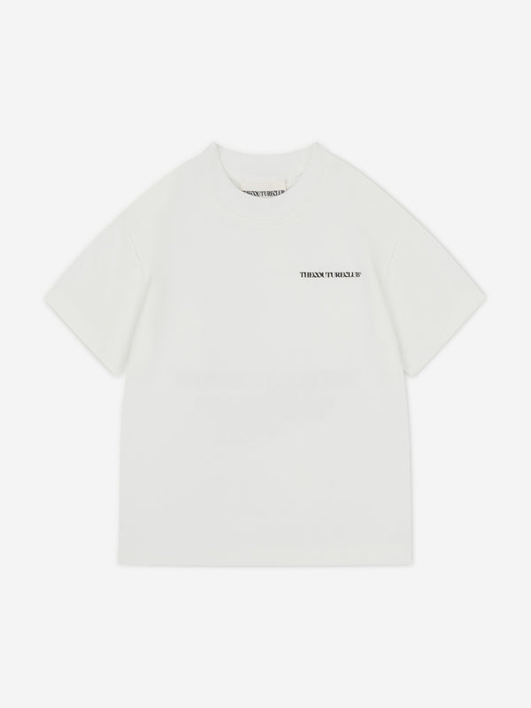 The Couture Club Kids Heavyweight Copyright T-Shirt in Ivory