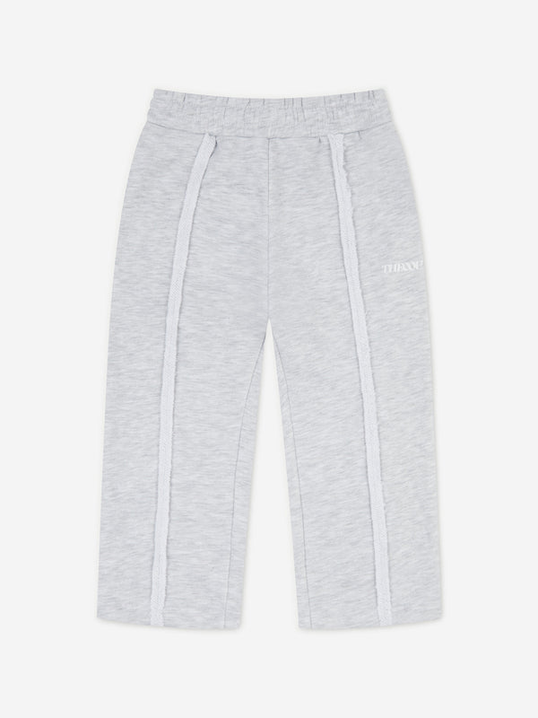 The Couture Club Kids Raw Seam Members Only Joggers in Grey