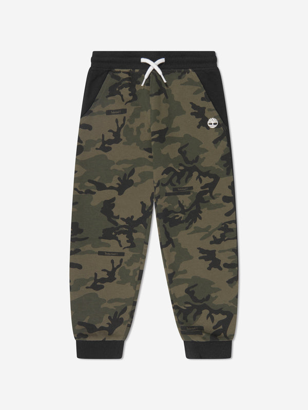 Timberland Baby Boys Camouflage Joggers in Green