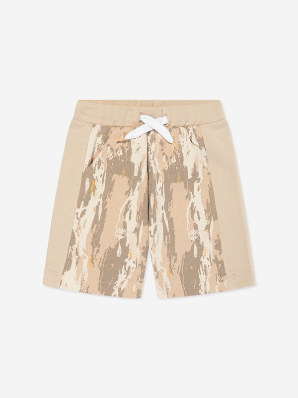 Timberland Boys Patterned Bermuda Shorts in Beige